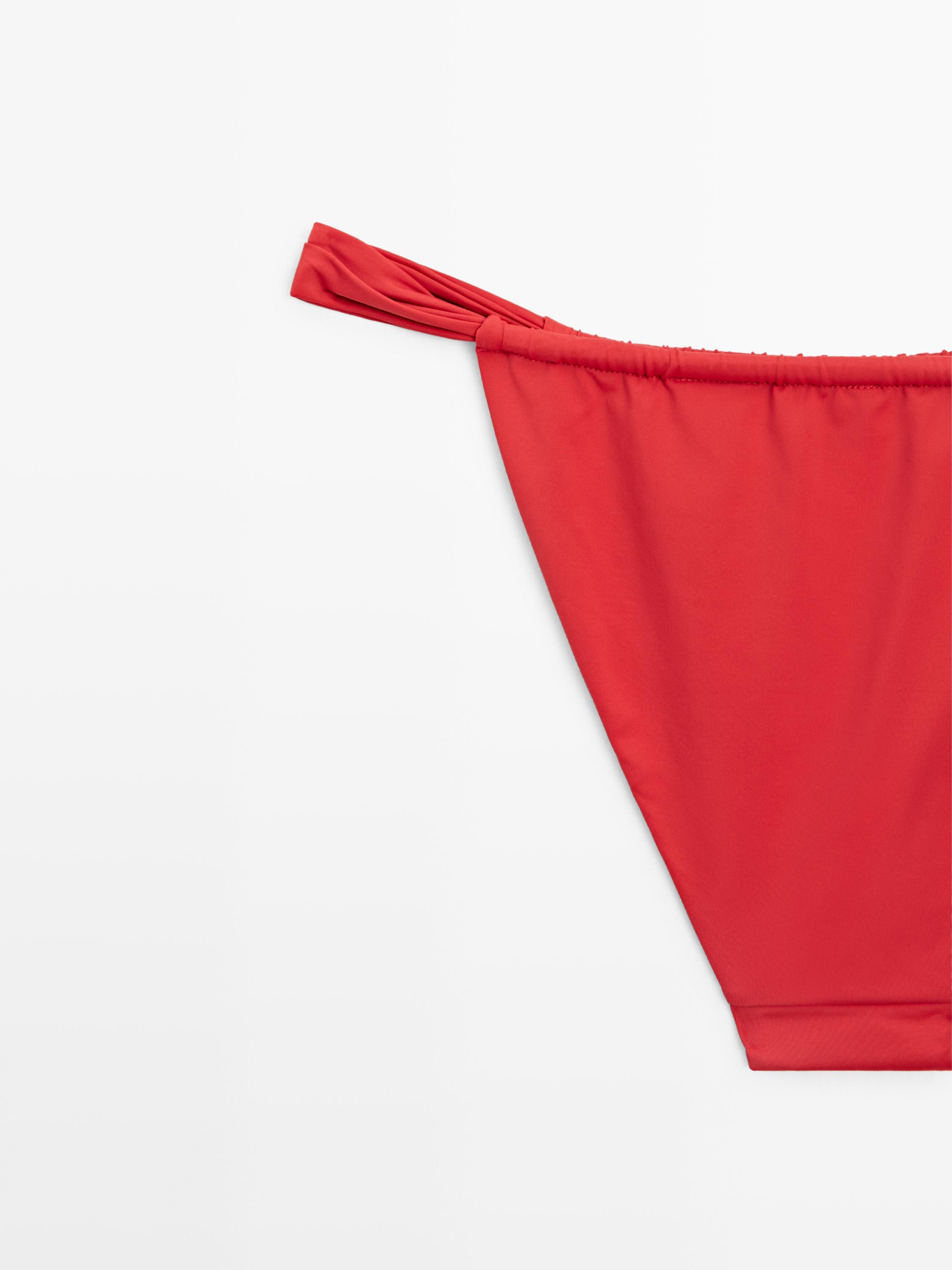 Gathered bikini bottoms